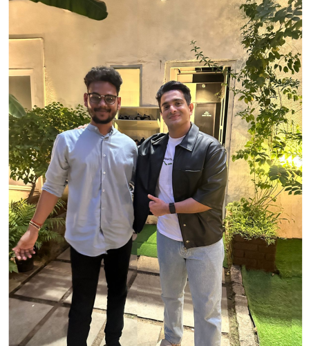 Dhiraj Jaiswal with Ranveer Allahbadia -BeerBiceps